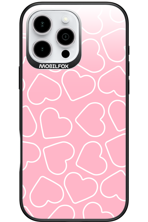 Line Heart Pink - Apple iPhone 16 Pro Max