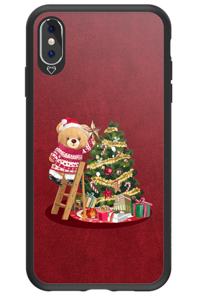 Christmas Bear (Burgundy) - Apple iPhone XS Max
