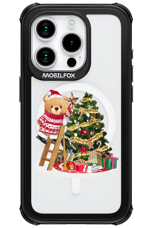 Christmas Bear (Transparent) - Apple iPhone 15 Pro