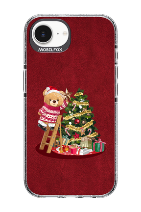 Christmas Bear (Burgundy) - Apple iPhone 16e