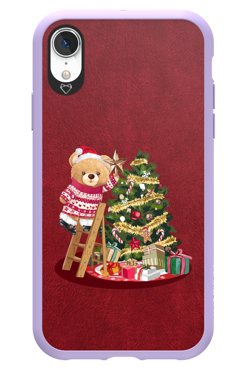 Christmas Bear (Burgundy) - Apple iPhone XR
