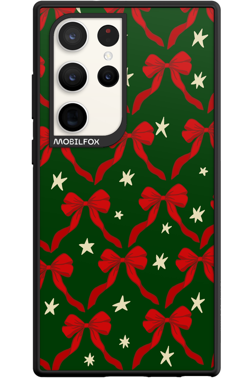 Bow & Stars (Green) - Samsung Galaxy S23 Ultra