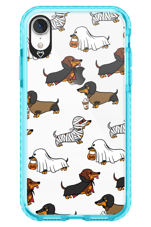 Scary Dachshund (Transparent) - Apple iPhone XR