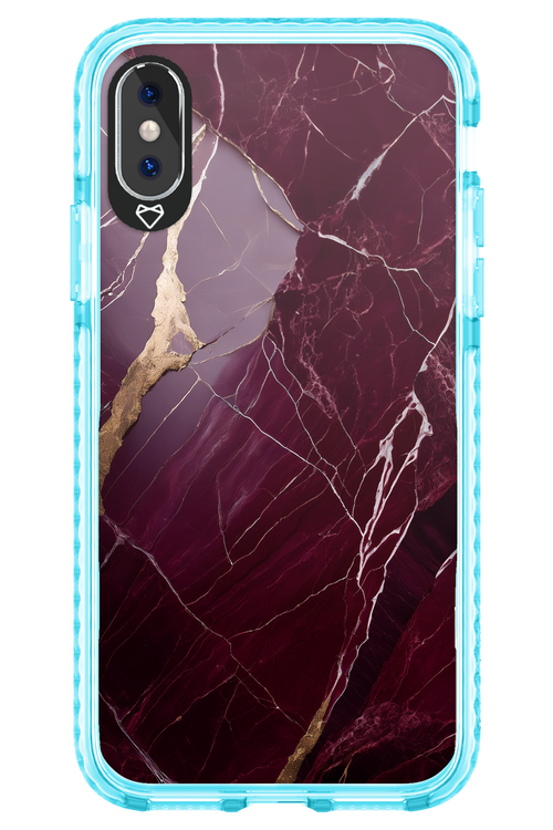 Burgundy Marble - Apple iPhone XS
