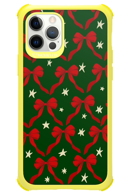 Bow & Stars (Green) - Apple iPhone 12 Pro