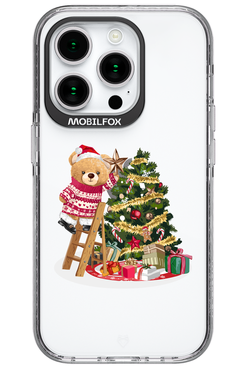 Christmas Bear (Transparent) - Apple iPhone 15 Pro