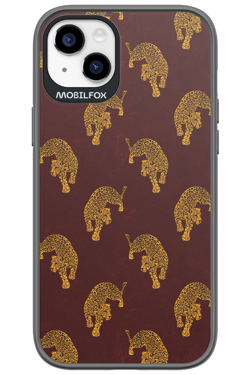 Burgundy Leopard Pattern - Apple iPhone 14 Plus