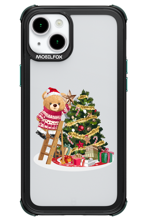 Christmas Bear (Transparent) - Apple iPhone 15 Plus