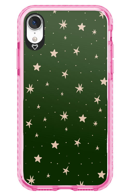 Forest Green Stars - Apple iPhone XR