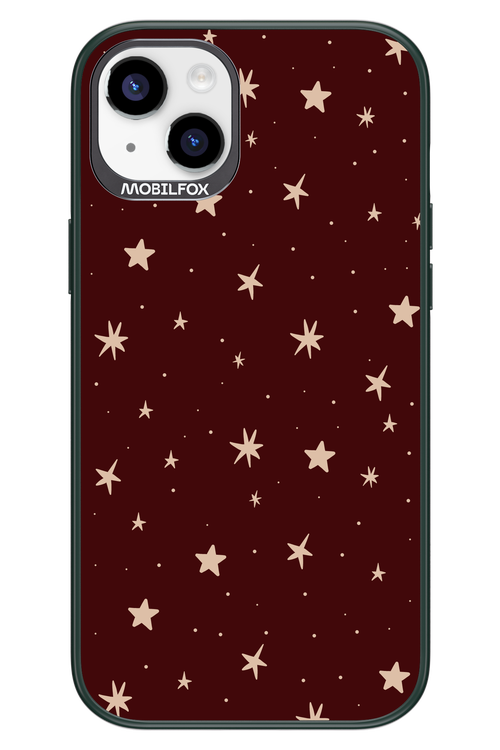 Burgundy Stars - Apple iPhone 14 Plus