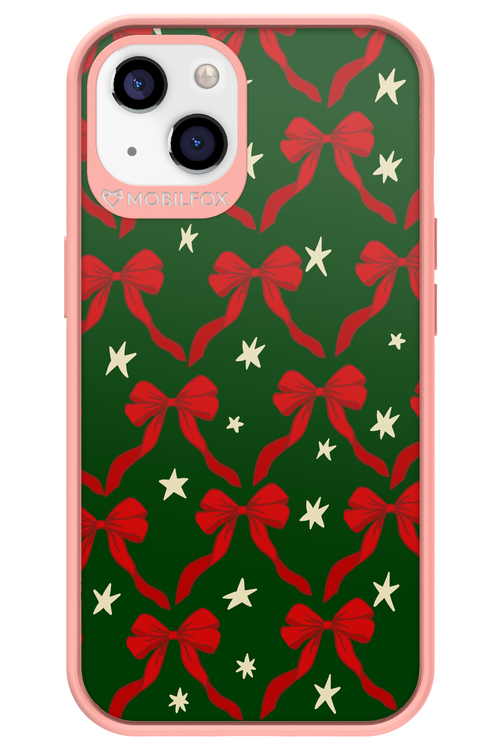 Bow & Stars (Green) - Apple iPhone 13