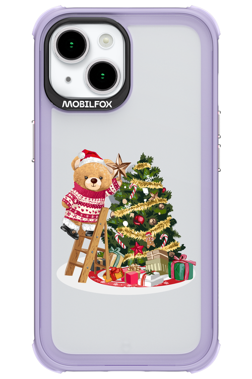 Christmas Bear (Transparent) - Apple iPhone 15