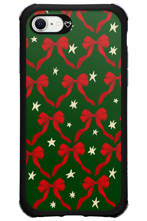 Bow & Stars (Green) - Apple iPhone SE 2020