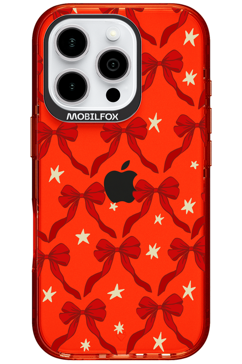 Bow & Stars (Transparent) - Apple iPhone 16 Pro