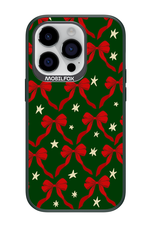 Bow & Stars (Green) - Apple iPhone 14 Pro