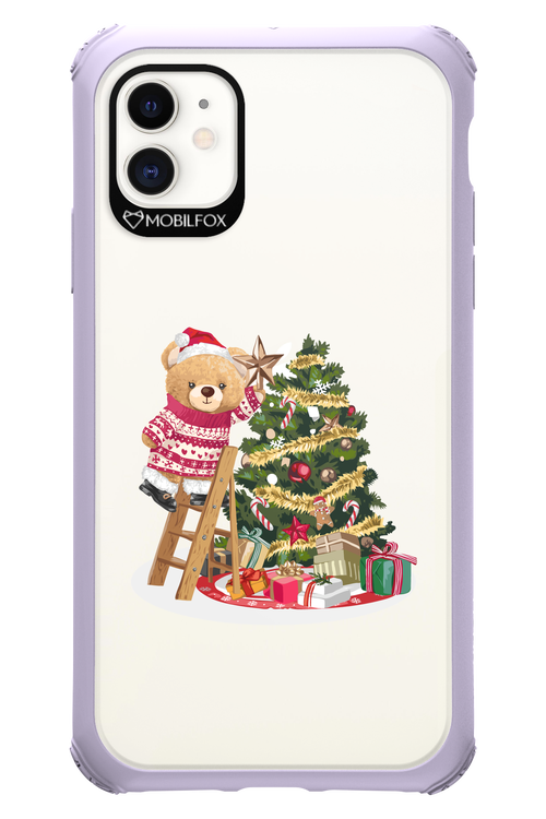 Christmas Bear (Transparent) - Apple iPhone 11