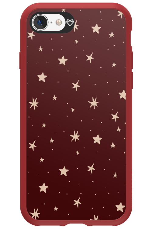 Burgundy Stars - Apple iPhone SE 2020