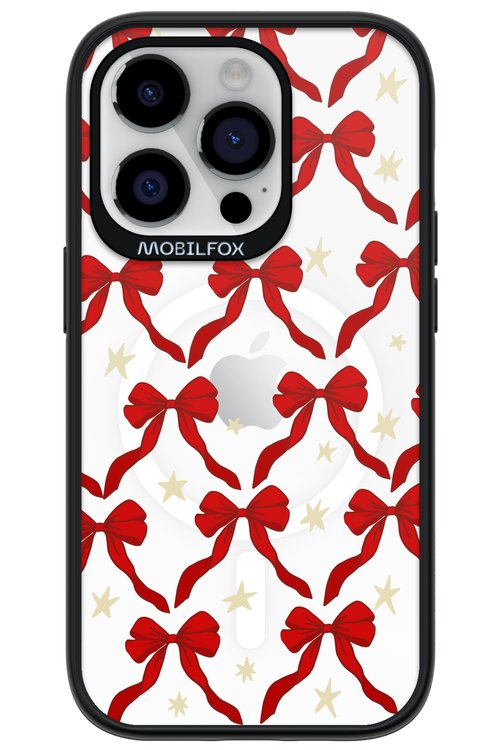 Bow & Stars (Transparent) - Apple iPhone 14 Pro