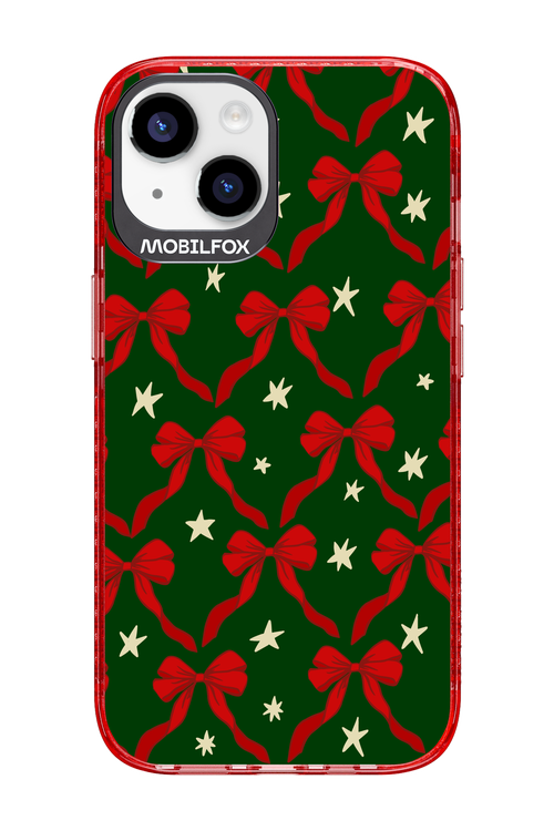 Bow & Stars (Green) - Apple iPhone 14