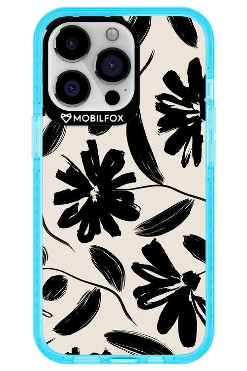 Monochrome Flowerss - Apple iPhone 13 Pro