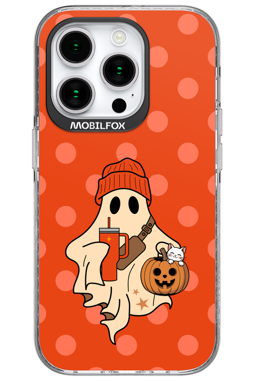 Ghost Girl (Orange) - Apple iPhone 15 Pro