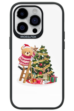 Christmas Bear (Transparent) - Apple iPhone 14 Pro
