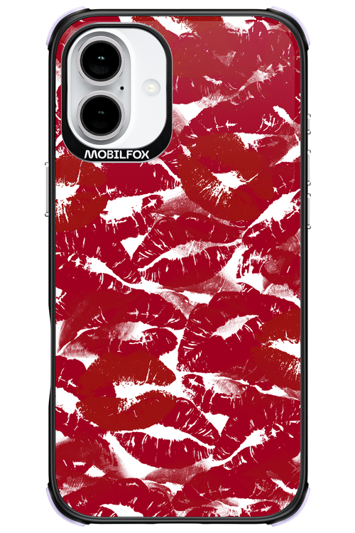 Burgundy and Kiss - Apple iPhone 16 Plus