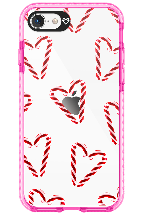Candy Cane Hearts - Apple iPhone SE 2022