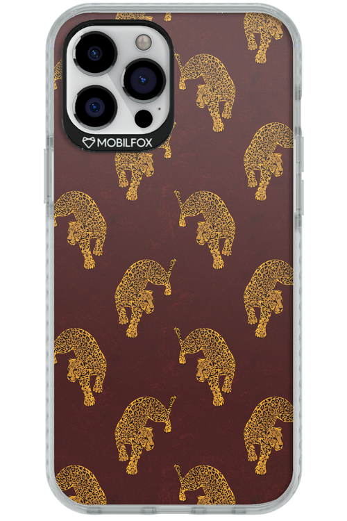 Burgundy Leopard Pattern - Apple iPhone 12 Pro Max