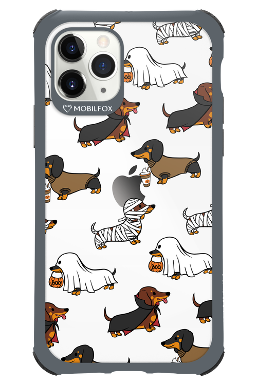 Scary Dachshund (Transparent) - Apple iPhone 11 Pro