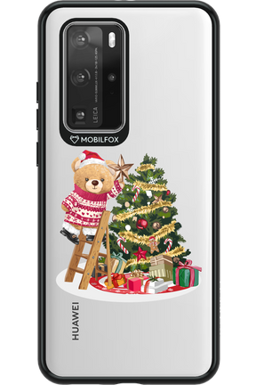 Christmas Bear (Transparent) - Huawei P40 Pro