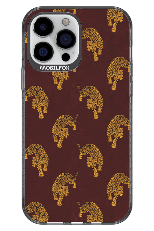 Burgundy Leopard Pattern - Apple iPhone 13 Pro Max