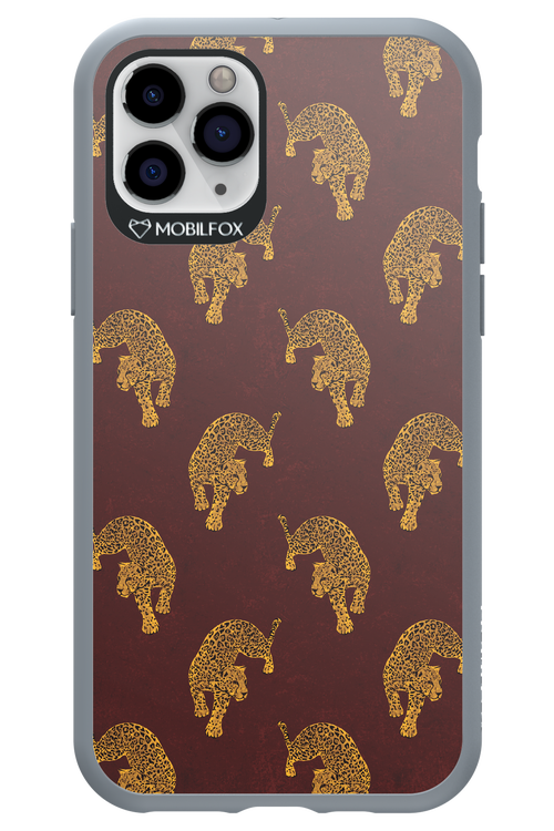 Burgundy Leopard Pattern - Apple iPhone 11 Pro