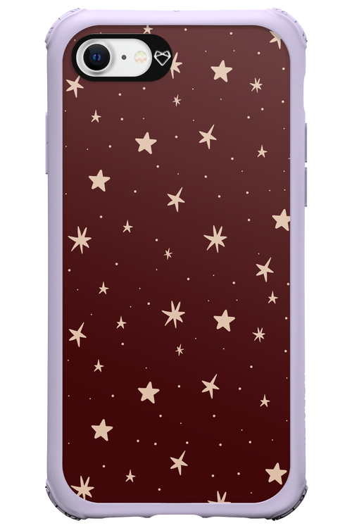 Burgundy Stars - Apple iPhone SE 2020