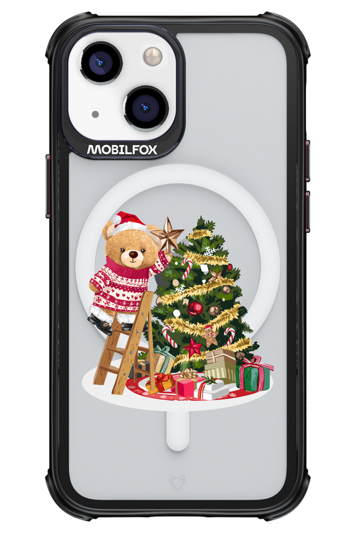 Christmas Bear (Transparent) - Apple iPhone 13 Mini