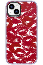Burgundy and Kiss 2.0 - Apple iPhone 15 Plus