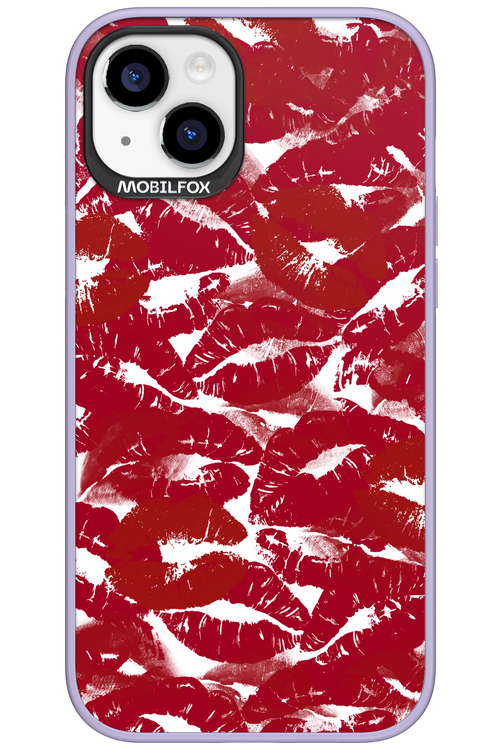 Burgundy and Kiss 2.0 - Apple iPhone 15 Plus
