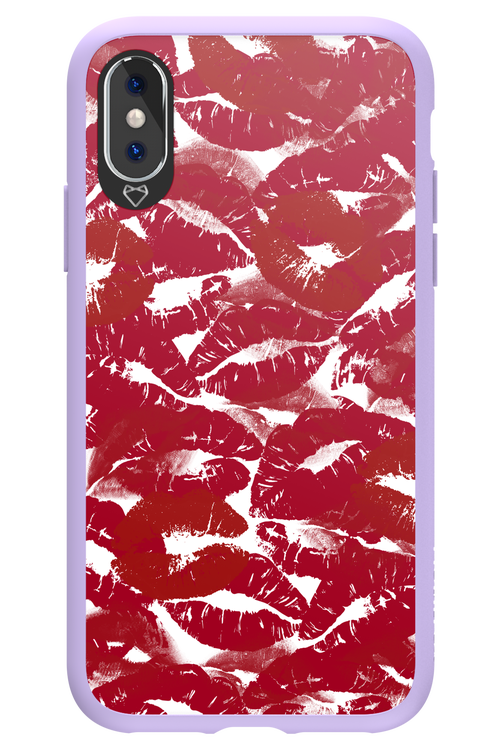 Burgundy and Kiss 2.0 - Apple iPhone X