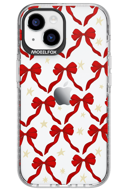 Bow & Stars (Transparent) - Apple iPhone 15
