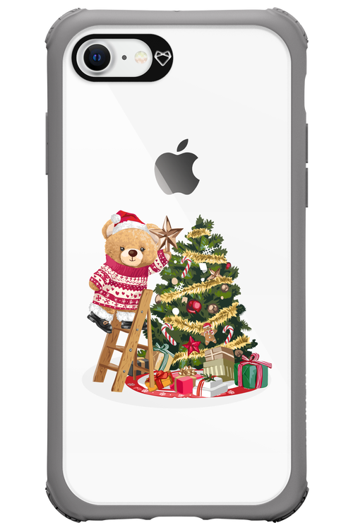 Christmas Bear (Transparent) - Apple iPhone 8