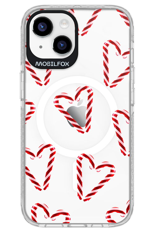 Candy Cane Hearts - Apple iPhone 14