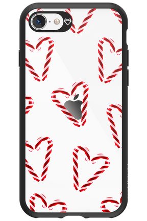 Candy Cane Hearts - Apple iPhone SE 2020