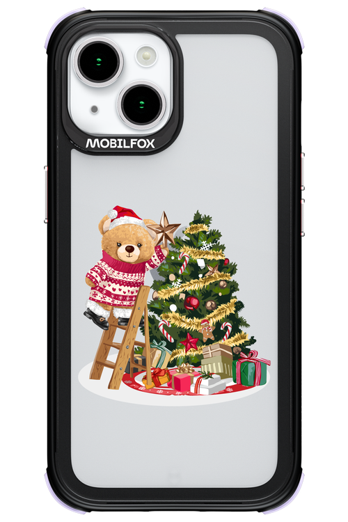 Christmas Bear (Transparent) - Apple iPhone 15