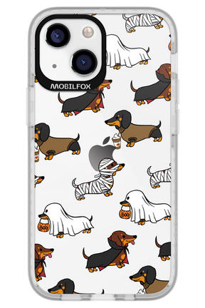 Scary Dachshund (Transparent) - Apple iPhone 13 Mini