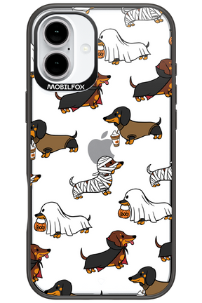 Scary Dachshund (Transparent) - Apple iPhone 16 Plus
