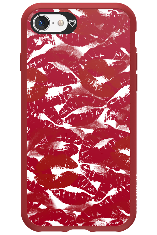 Burgundy and Kiss 2.0 - Apple iPhone 8