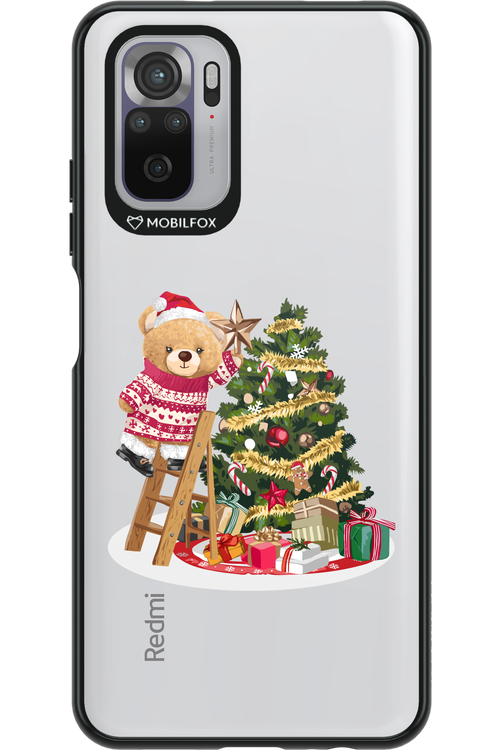 Christmas Bear (Transparent) - Xiaomi Redmi Note 10