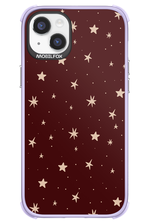 Burgundy Stars - Apple iPhone 14 Plus