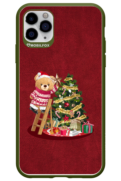 Christmas Bear (Burgundy) - Apple iPhone 11 Pro Max