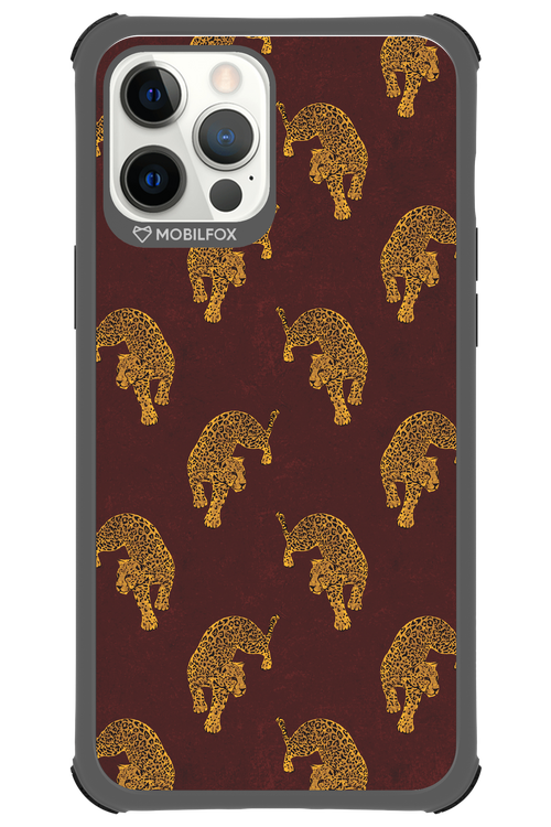 Burgundy Leopard Pattern - Apple iPhone 12 Pro Max